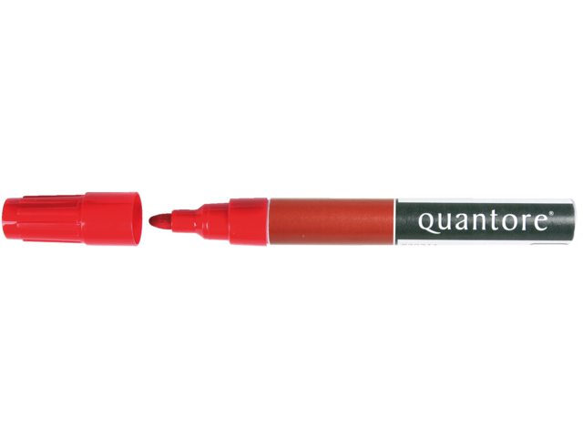 Viltstift Quantore voor flipover rond 2-3mm rood