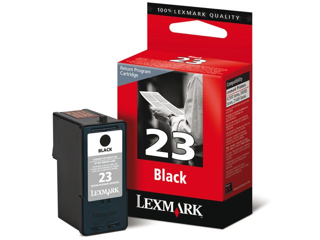 Inkcartridge Lexmark 18C1523E 23 prebate zwart