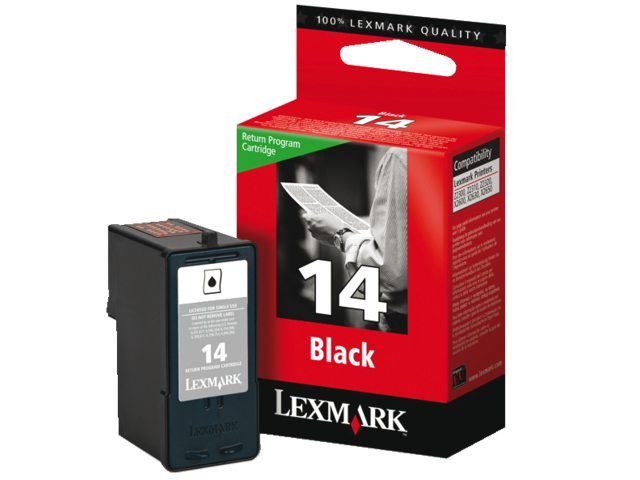 Inkcartridge Lexmark 18C2090E 14 prebate zwart