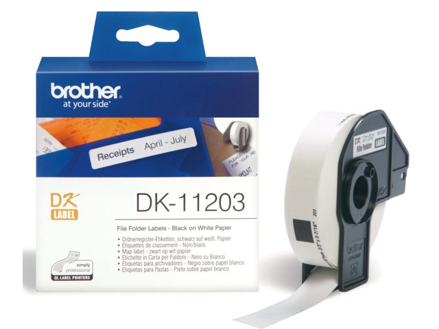 Etiket Brother DK-11203 17x87mm archivering 300stuks