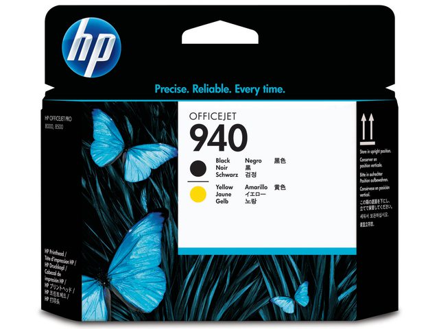 Printkop HP C4900A 940 zwart + geel