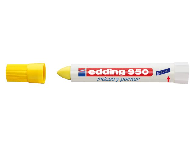 Viltstift edding 950 pastamarker rond geel 10mm