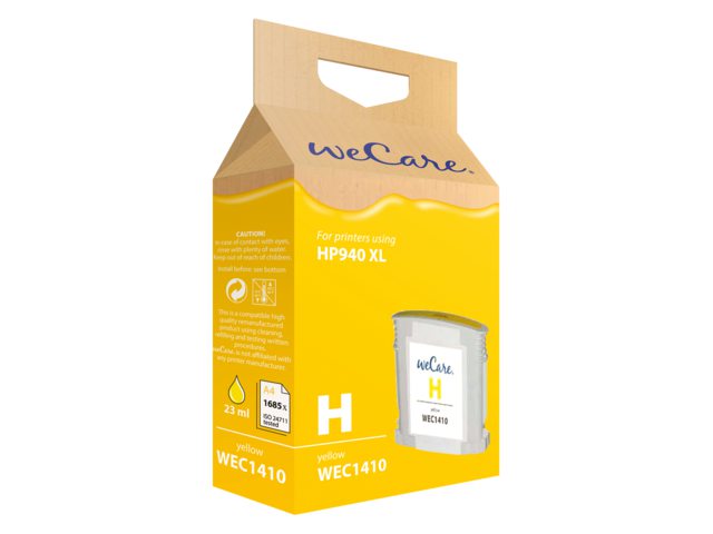 Inkcartridge Wecare HP C4909AE 940XL geel HC