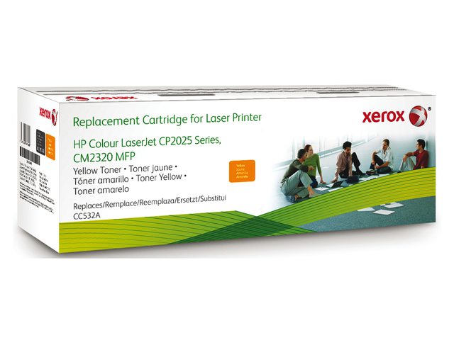 Tonercartridge Xerox 003R99793 HP CC532A 304A geel