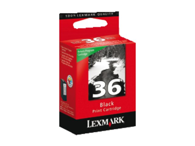 Inkcartridge Lexmark 18C2130E 36 prebate zwart