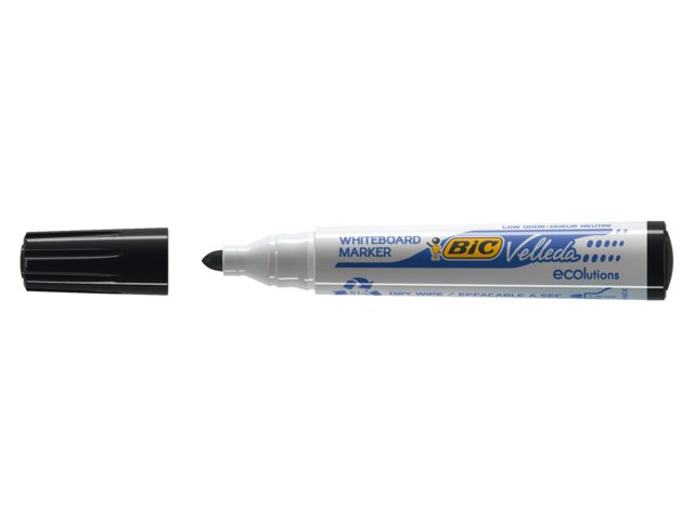Viltstift Bic 1701 whiteboard rond zwart 1.5mm
