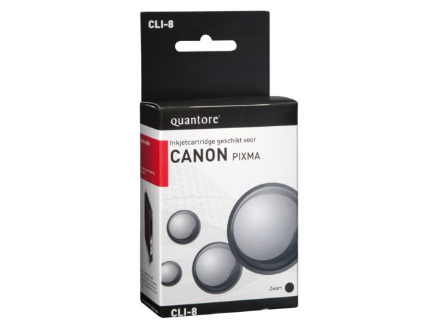 Inkcartridge Quantore Canon CLI-8 zwart+chip