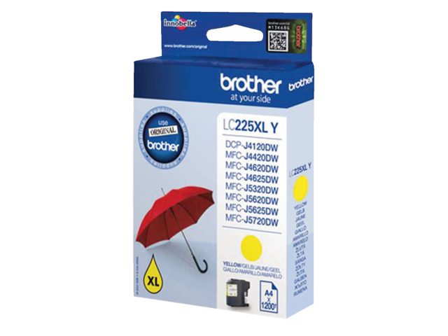 Inkcartridge Brother LC-225XLY geel HC