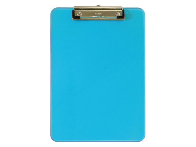 Klembord Maul A4 transparant neon blauw
