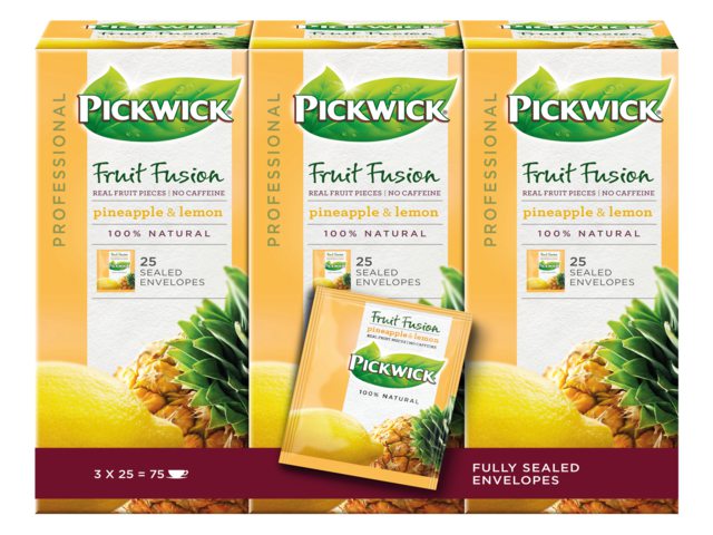 Thee Pickwick ananas 25 zakjes van 1.5gr