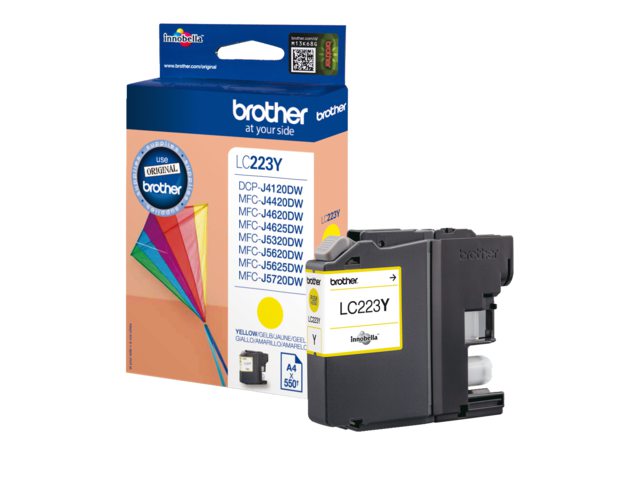 Inkcartridge Brother LC-223Y geel