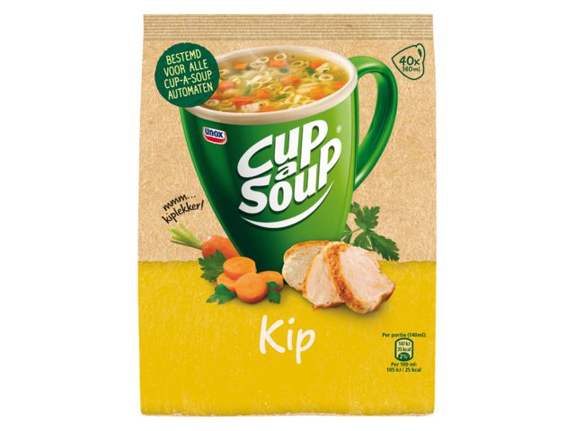 Cup-a-soup tbv dispenser kip zak met 40 porties