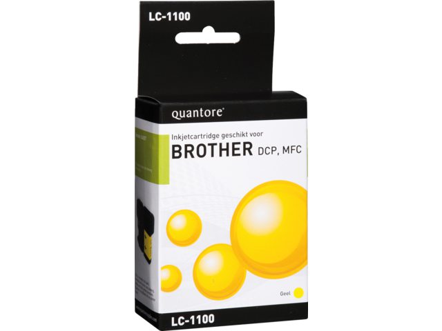 Inkcartridge Quantore Brother LC-1100 geel