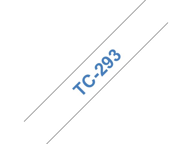 Labeltape Brother P-touch TC293 9mm blauw op wit
