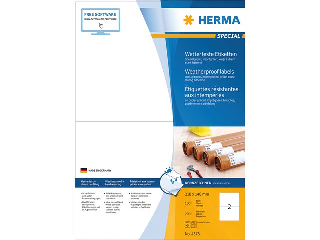 Etiket Herma 4378 210X148mm 200st