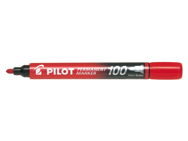 Viltstift PILOT SCA-100-B rond 1mm rood