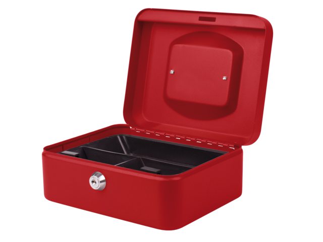 Geldkist Pavo 200x160x90mm rood