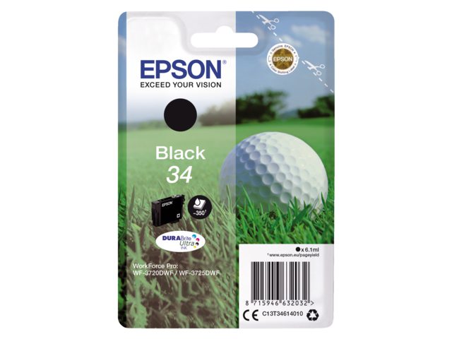 Inkcartridge Epson 34 T3461 zwart