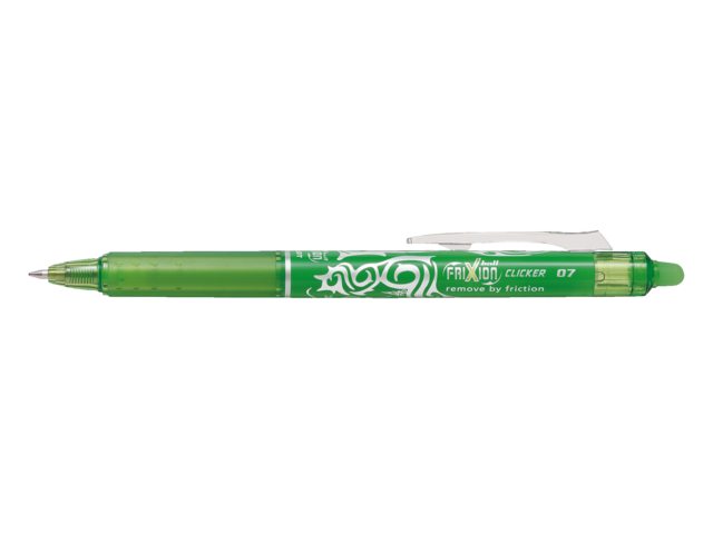 Rollerpen PILOT Frixion Clicker lichtgroen 0.35mm