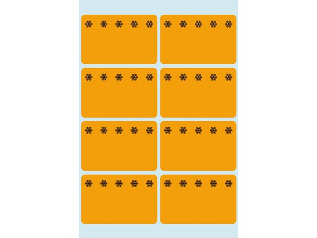 Etiket Herma 3774 26x40mm diepvries oranje 48stuks