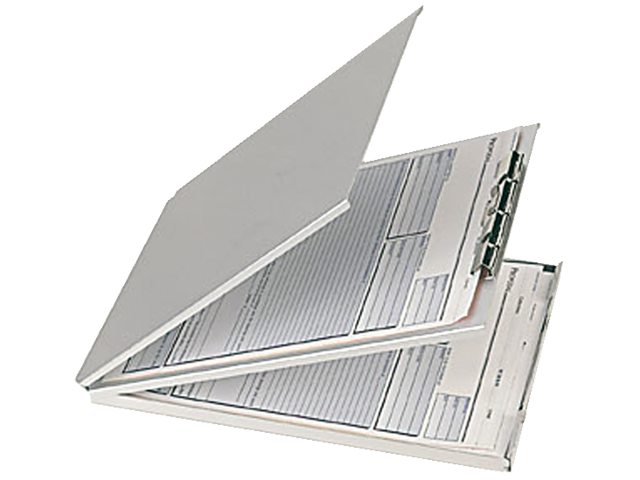 Klembordkoffer aluminium A4 met afdekplaat en top-opening