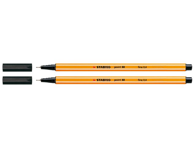 Fineliner Stabilo Point 88/46 zwart