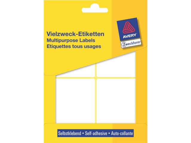 Etiket Avery Zweckform 3330 80x54mm wit 112stuks