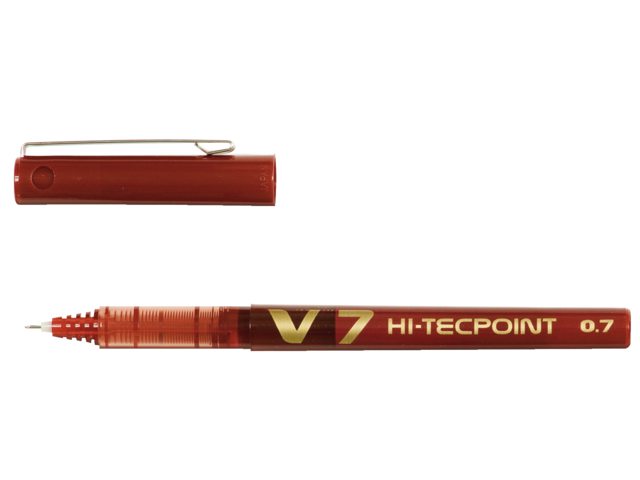 Rollerpen PILOT Hi-Tecpoint V7 rood 0.4mm