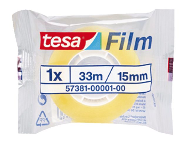 Plakband Tesa film standaard 15mmx33m