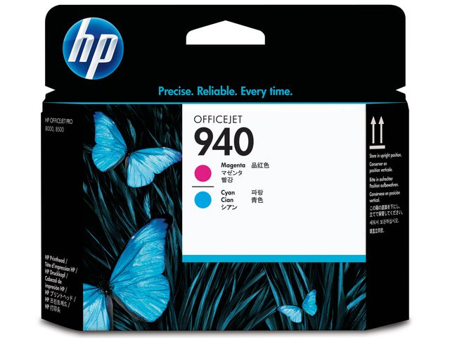 Printkop HP C4901A 940 blauw + rood