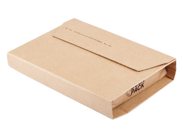 Wikkelverpakking CleverPack ringb +zelfkl strip bruin 25stuk