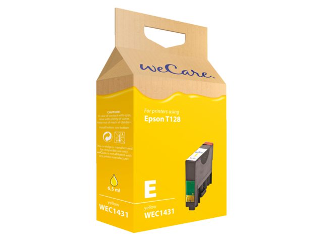 Inkcartridge Wecare Epson T128440 geel