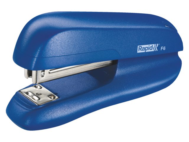 Nietmachine Rapid F6 Halfstrip 20vel 24/6 blauw