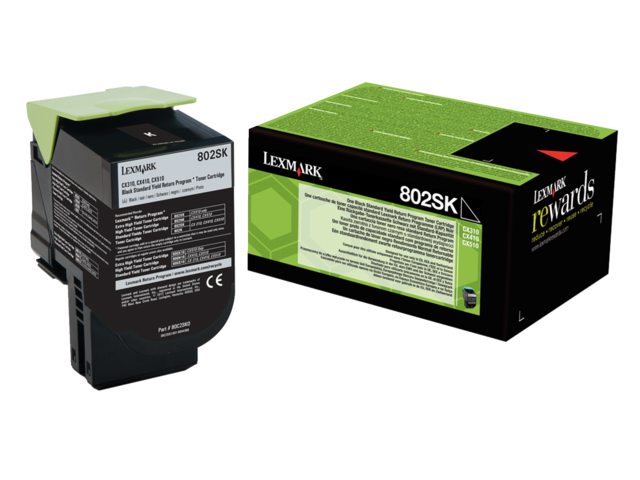 Tonercartridge Lexmark 80C2SK0 prebate zwart