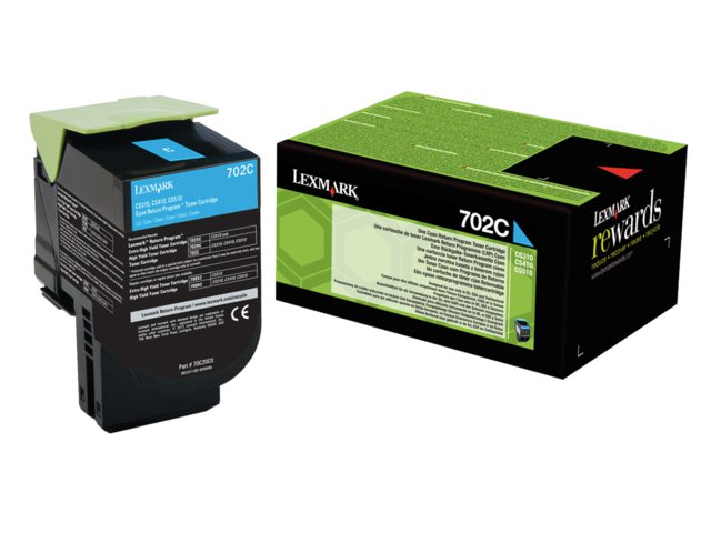 Tonercartridge Lexmark 70C20C0 prebate blauw