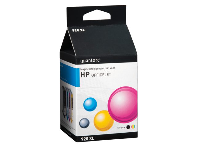 Inkcartridge Quantore HP CH081AE 920XL zwart + 3 kleuren