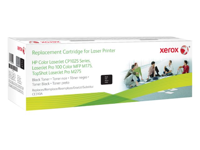 Tonercartridge Xerox 106R02257 HP CE310A 126A zwart