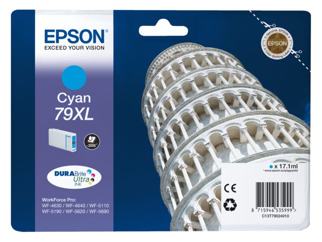 Inkcartridge Epson T790240 blauw HC