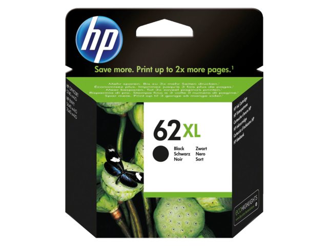 Inkcartridge HP C2P05AE 62XL zwart HC