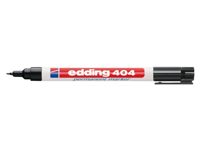 Viltstift edding 404 rond zwart 0.75mm