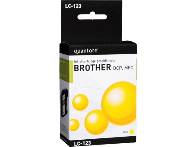 Inkcartridge Quantore Brother LC-123 geel