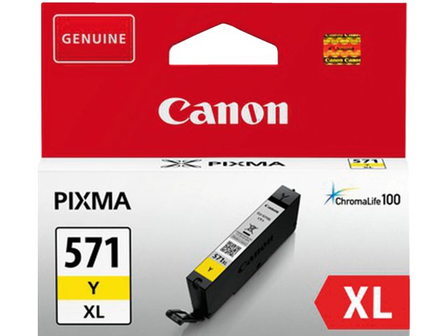 Inkcartridge Canon CLI-571XL HC geel