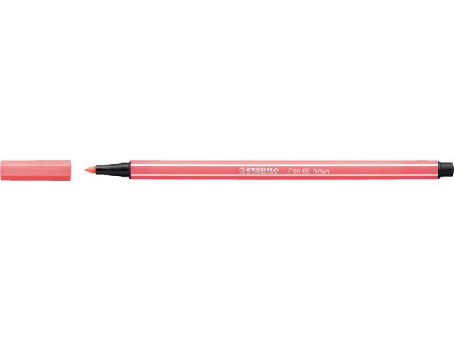 Viltstift Stabilo 68/040 neon rood