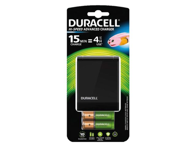 Batterij oplader Duracell CEF27 + 2xAA +2xAAA