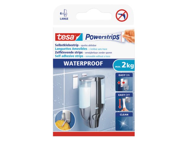 Dubbelzijdige powerstrip Tesa waterproof 2kg