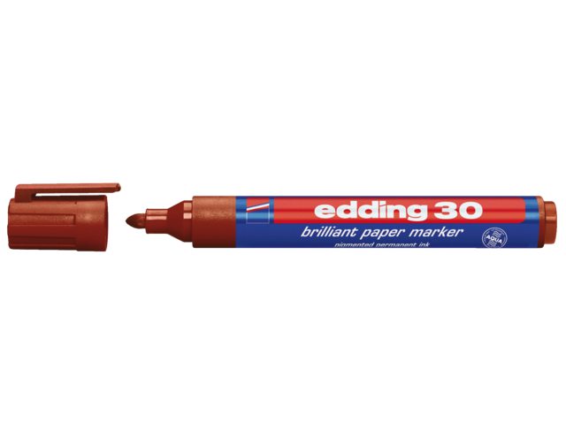 Viltstift edding 30 brilliant rond bruin 1,5-3mm