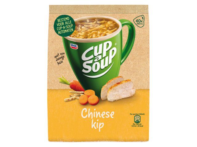 Cup-a-soup tbv dispenser Chinese kip zak met 40 porties