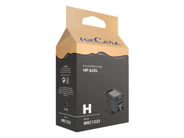 Inkcartridge Wecare HP 62XL C2P05AE zwart