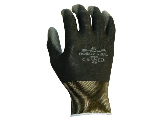 Handschoen Showa B0502 grip nylon zwart smal