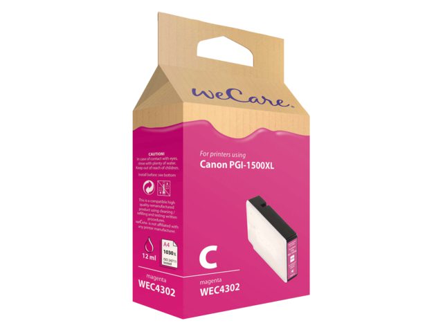 Inkcartridge Wecare Canon PGI-1500XL HC rood